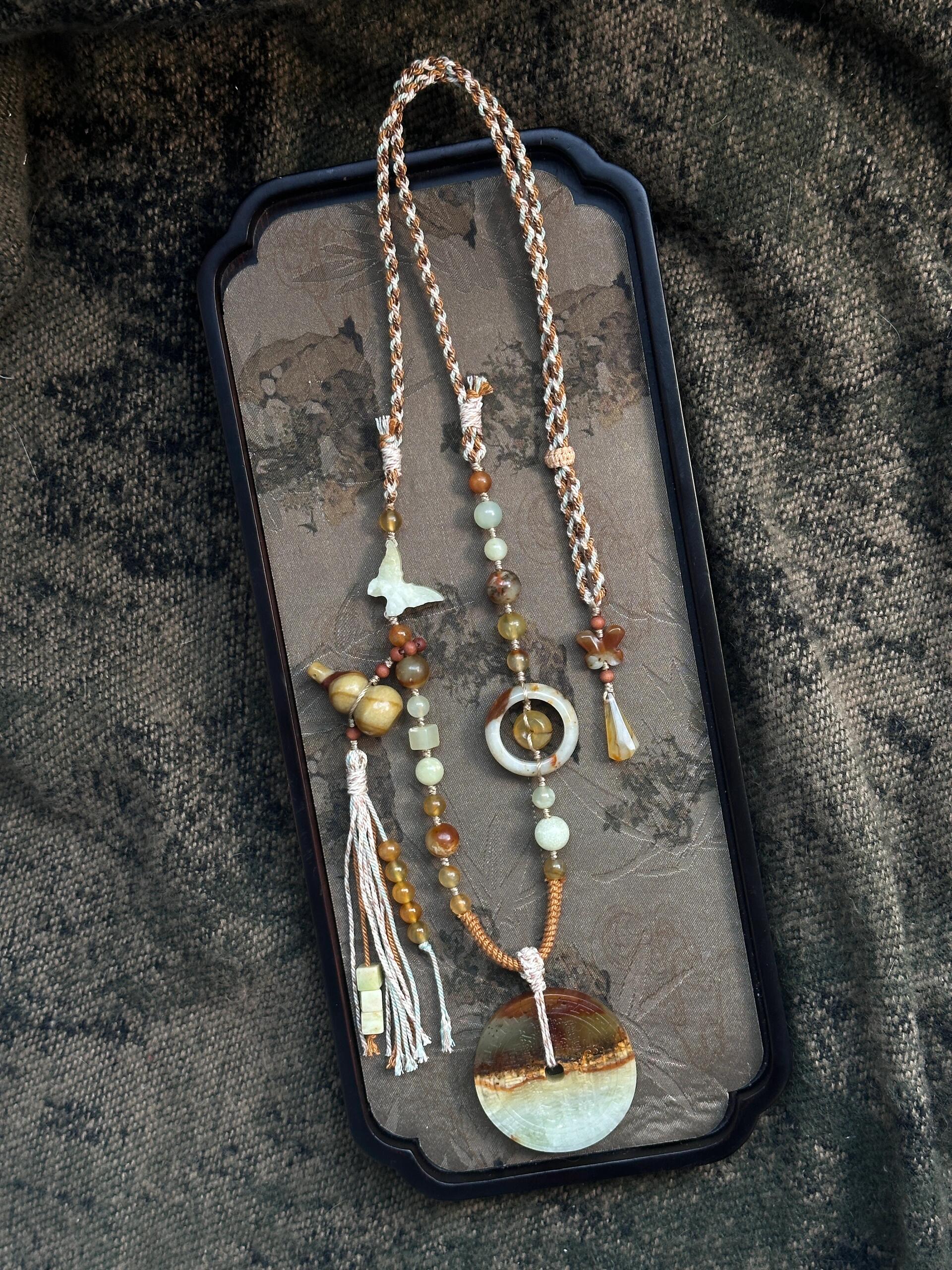 Image of Custom-made Pure Himalaya Crystal Fortune Pendent