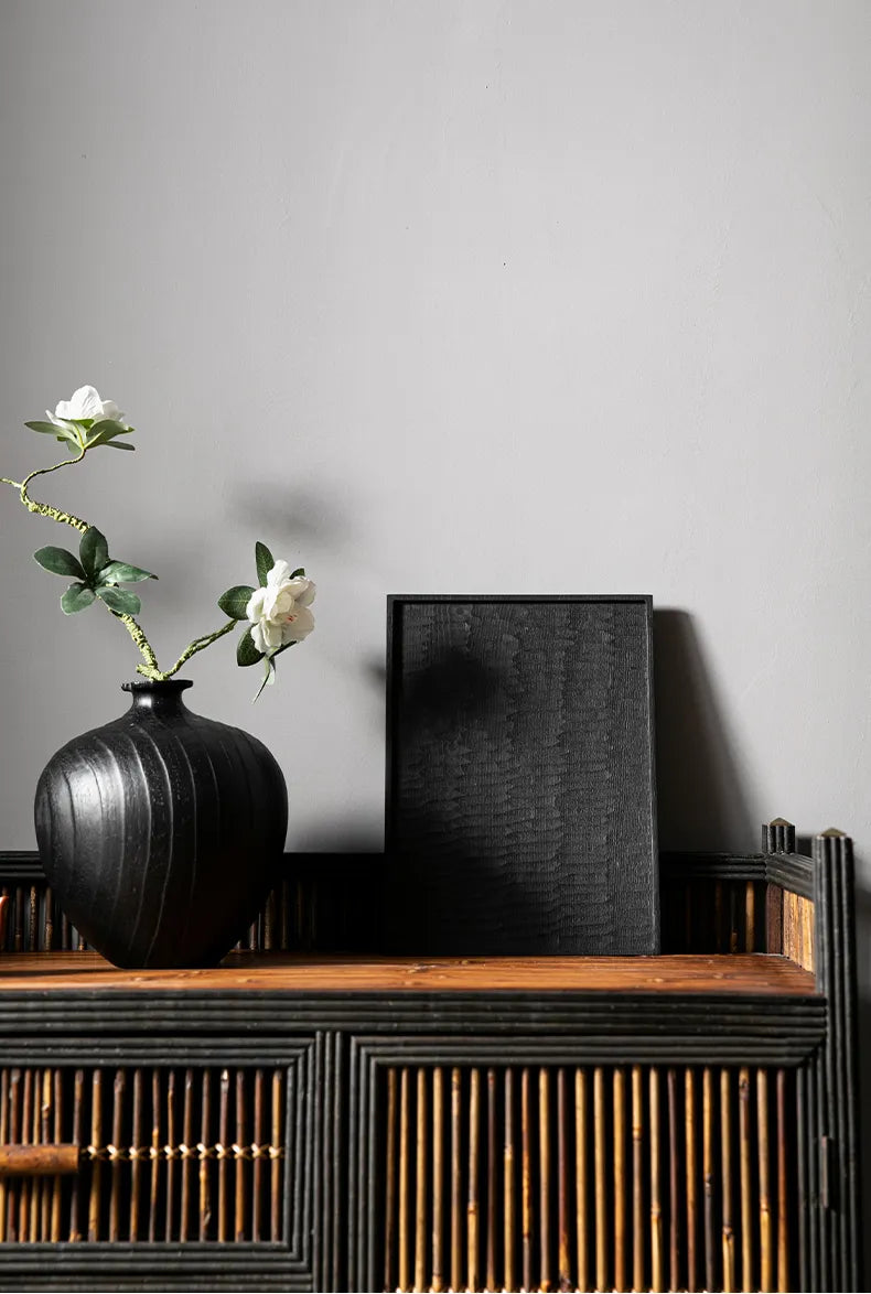 Black Wood Wabi-Sabi Teaboard