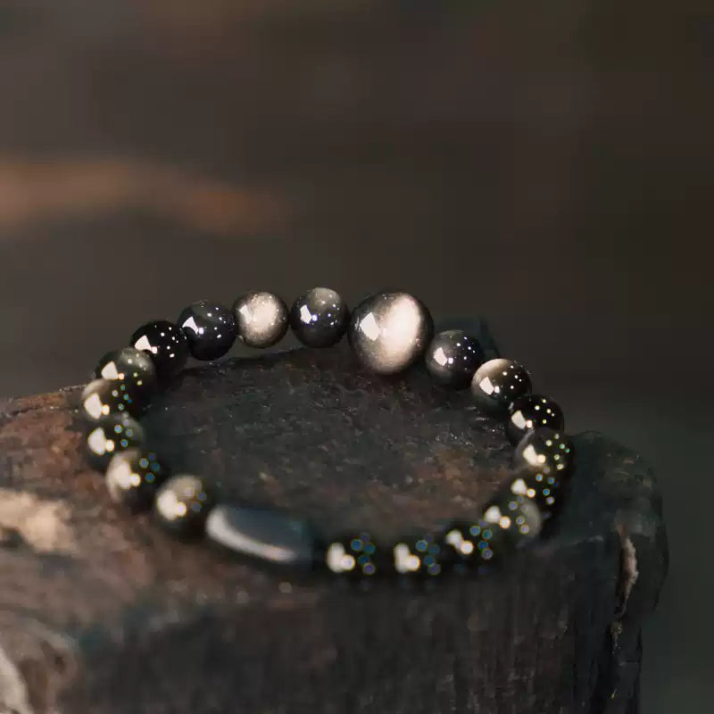 Image of [Eclipse Series] Just Obsidian Bracelet