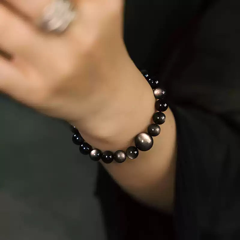 [Eclipse Series] Just Obsidian Bracelet