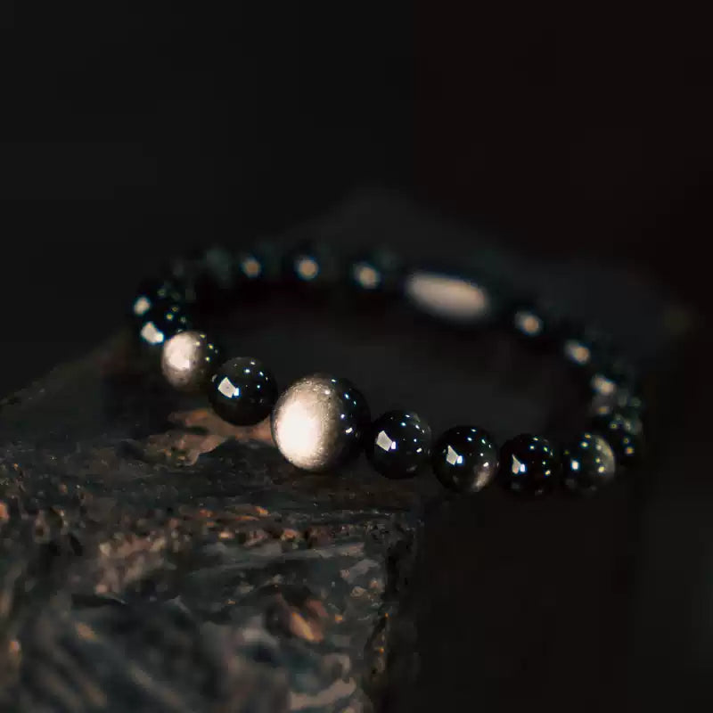 [Eclipse Series] Just Obsidian Bracelet