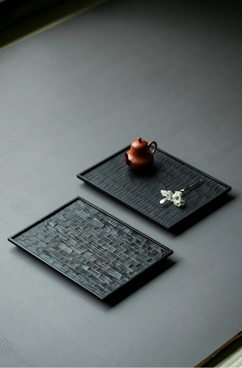 Image of Black Wood Wabi-Sabi Teaboard