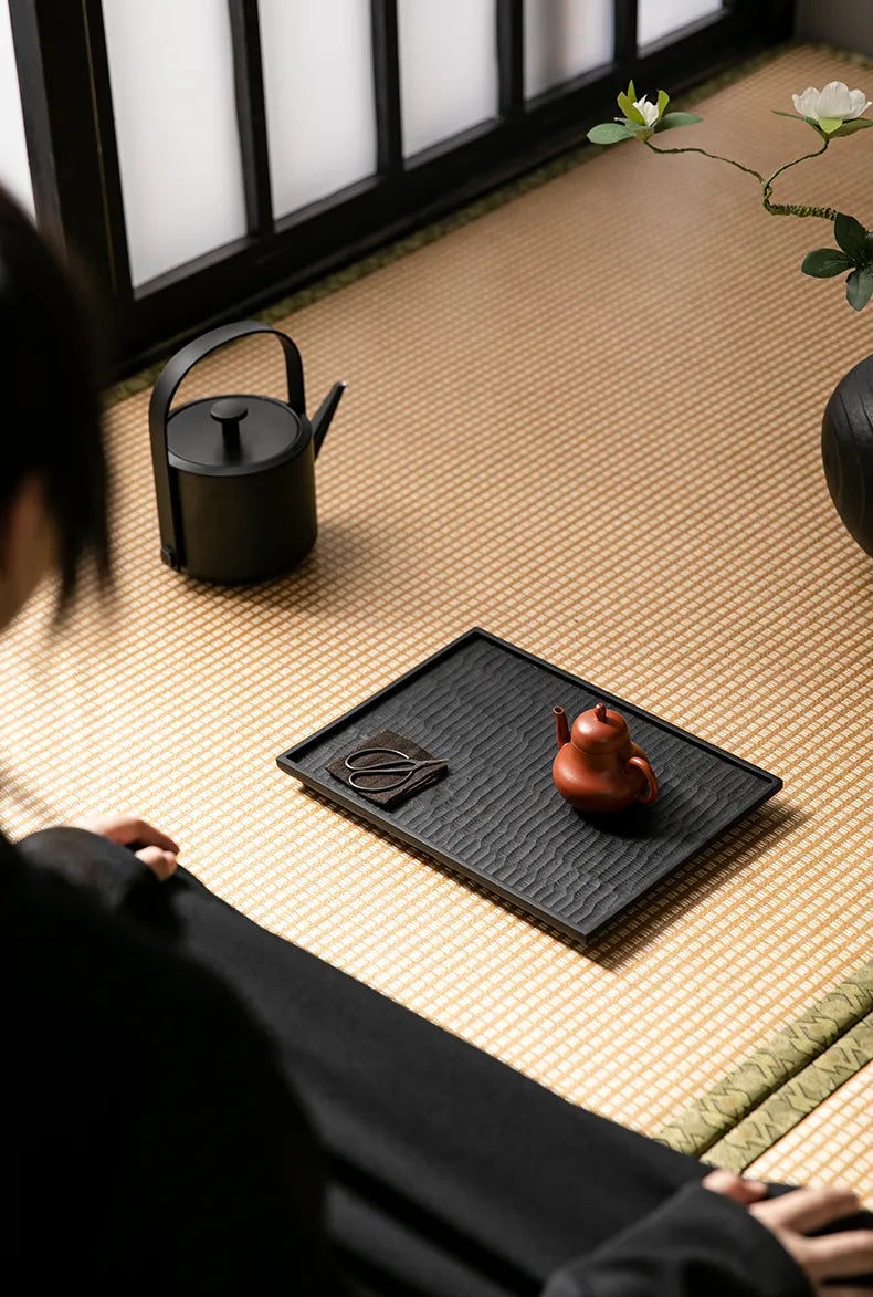Black Wood Wabi-Sabi Teaboard