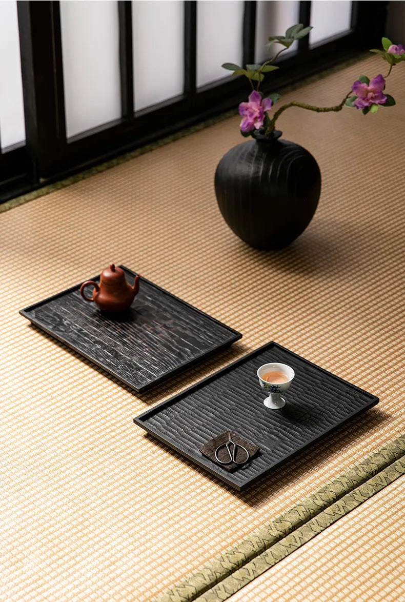 Image of Black Wood Wabi-Sabi Teaboard