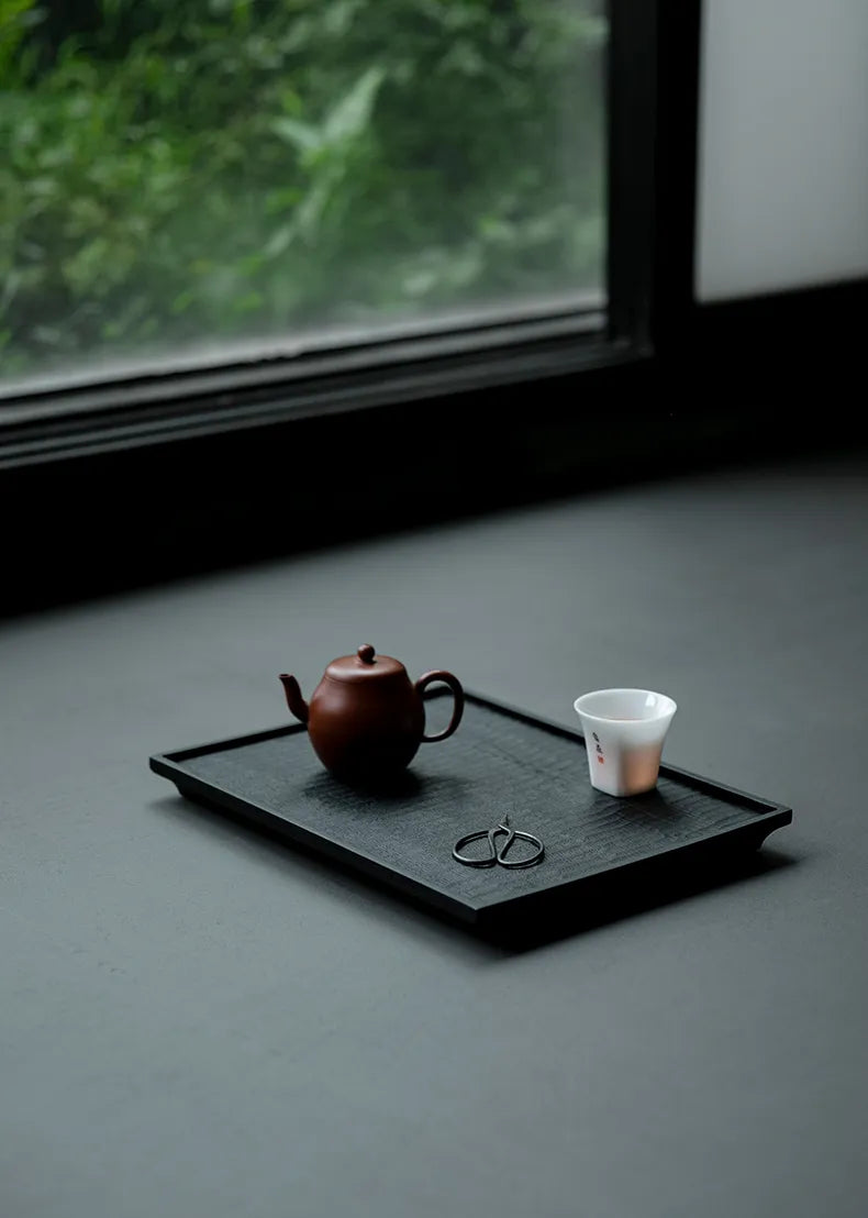 Image of Black Wood Wabi-Sabi Teaboard